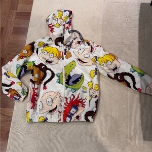 Members Only Nickelodeon Rugrats Print Hoodie Sweatshirt